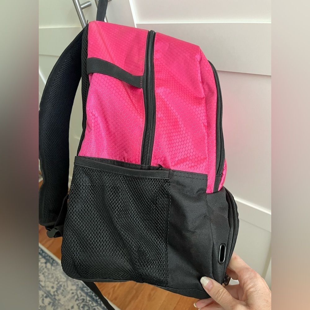 Girls soccer backpack, pink/black - Picture 13 of 15